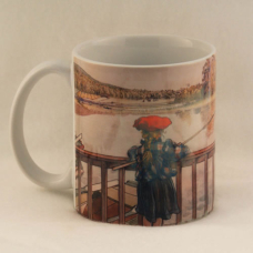 Coffee Mug -  Fishing from the Bridge